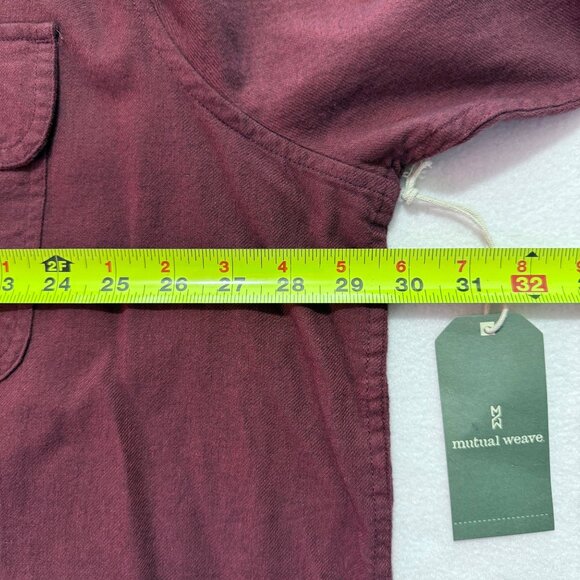 Mutual Weave Men Button-Up Long Sleeve Red Chambray Shirt Sz 2XLT Big & Tall NWT - Picture 10 of 11